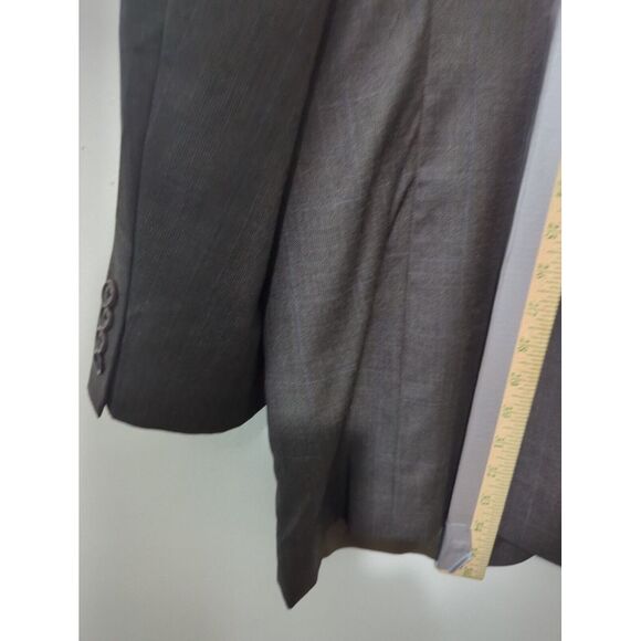 Jack‎ Victor Loro Piana Mens Wool Blazer Jacket 3 Button Gray Size 46 Long - Picture 7 of 11